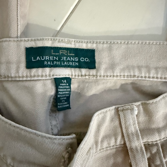 Ralph Lauren Women's Cropped Jeans in Beige - Picture 5 of 5